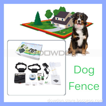 Underground 2500 Square Meter Electronic Pet Dog Fencing System with 2 Rechargeable Collars